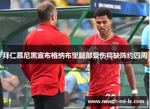 拜仁慕尼黑宣布格纳布里腿部受伤将缺阵约四周